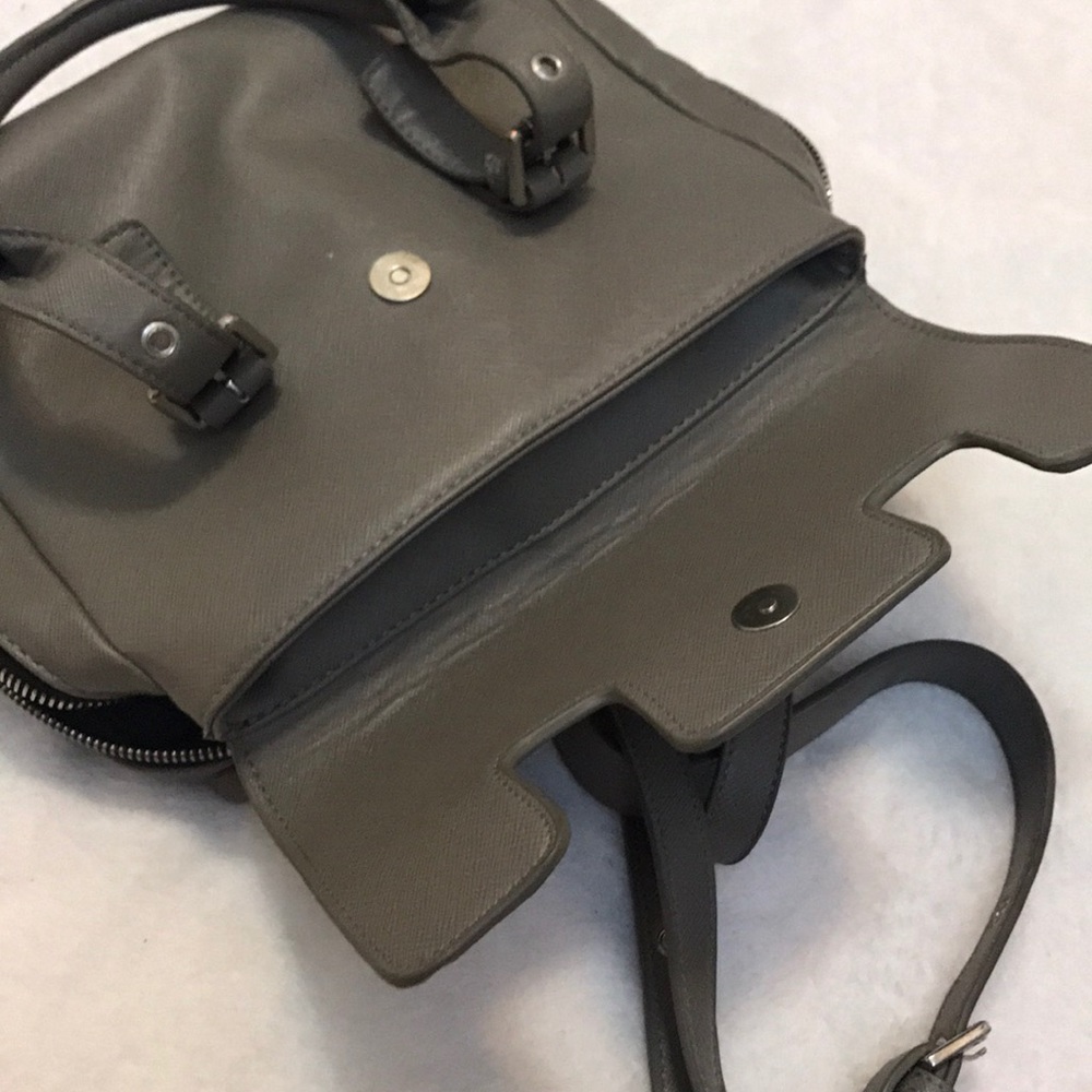 Zara Basic Collection Gray Purse Bag - image 8